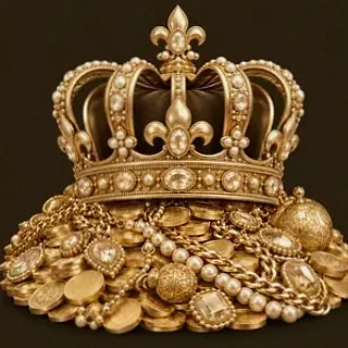 Gold treasure pile — Spinfever