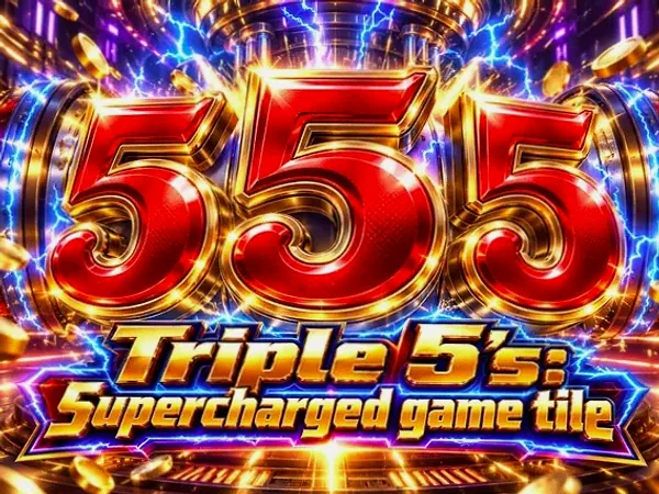 Triple 5's: Supercharged game tile at Spinfever